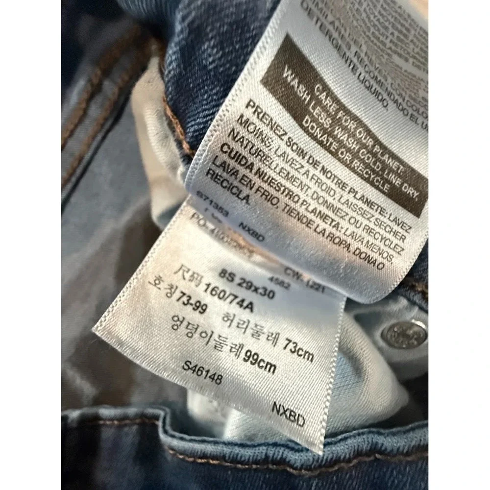 Denizen Levi's Bootcut Jeans Women's 27x24‎ Blue Mid Rise Cropped Denim